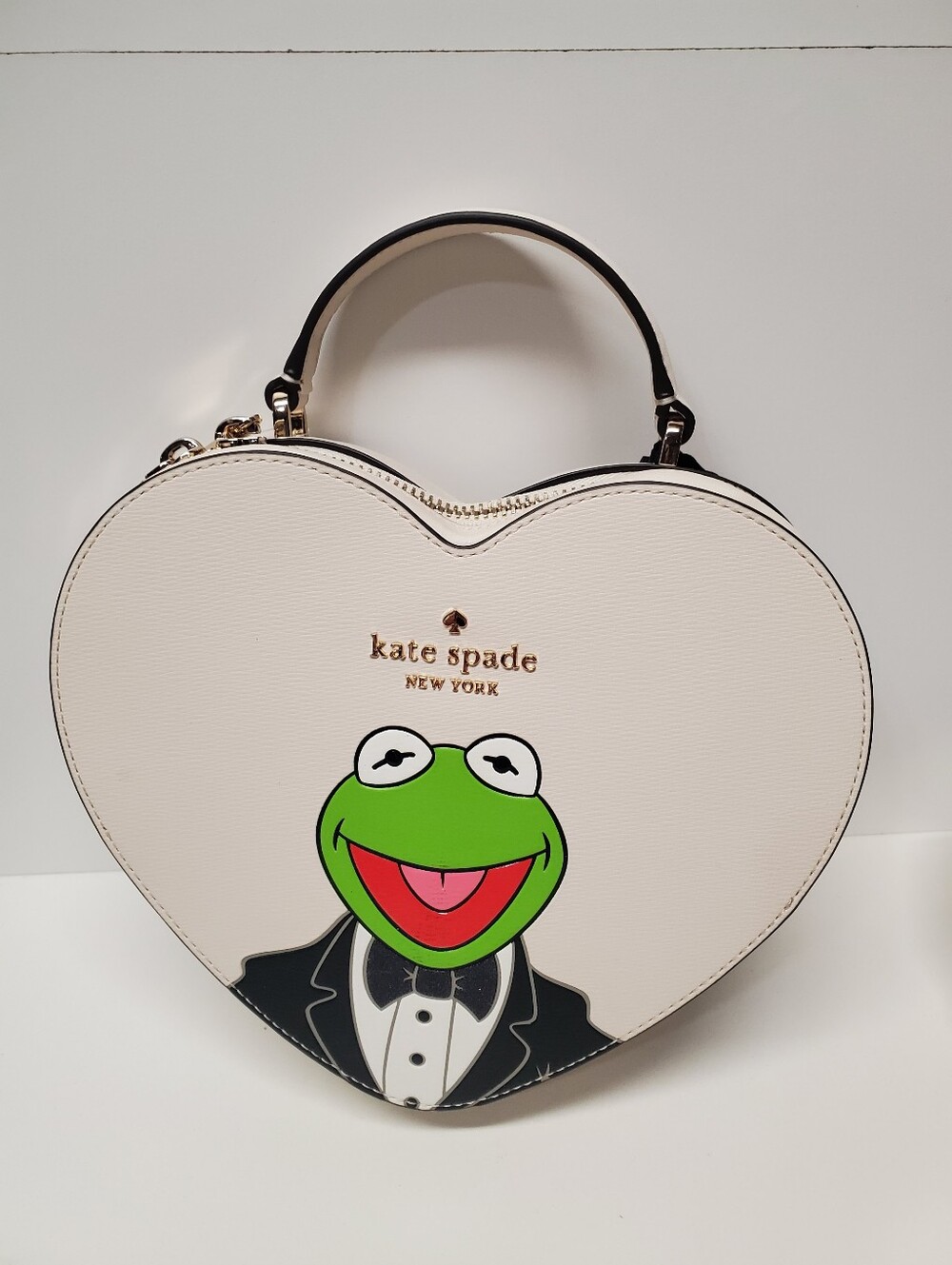 Kate Spade Disney The Muppets Kermit The Frog Love Shack Crossbody Heart - Picture 3 of 3